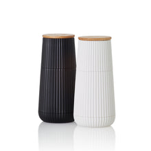 Load image into Gallery viewer, AdHoc Scape Salt &amp; Pepper Mill Set Black &amp; White
