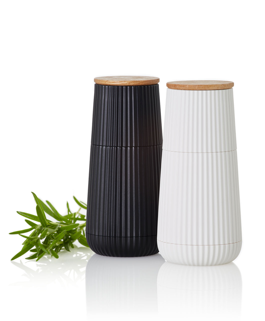 AdHoc Scape Salt & Pepper Mill Set Black & White